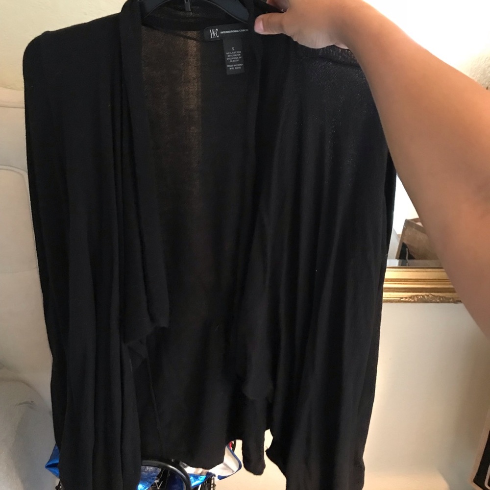 Black work cardigan